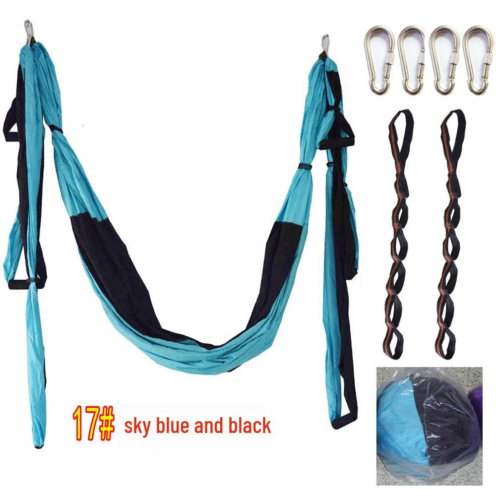 Aerial Yoga Hammock & Extension Strap for Fitness and Stretching.