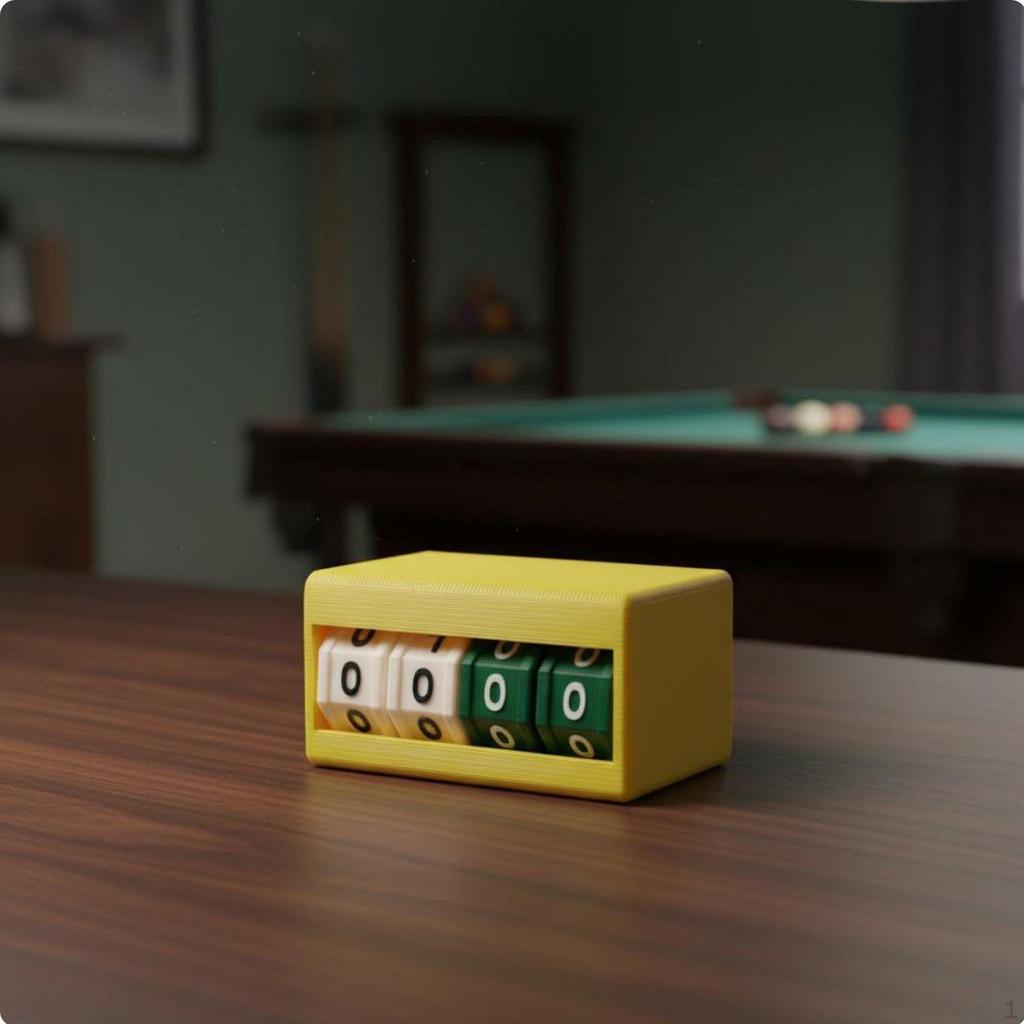 Tabletop Score Keeper Rotary Design Rotating Wheel Counter High Contrast Display 2Player Game