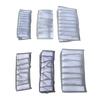 Folded Clothes Organizer Closet Compartmented Storage Box Clothes Separator Bag for Underwear Trousers Grey