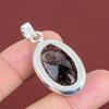 Faceted Black Rutile Pendant Gemstone Jewelry Dainty Pendant 925 Sterling Silver Pendant Handmade Jewelry Birthstone Pendant Gifts For Women