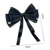 Elegant Sweet Bow Ponytail Hair Clip Solid Color Big Bowknot Hairpins For Women Girls Simple  Hair Accessories Gifts