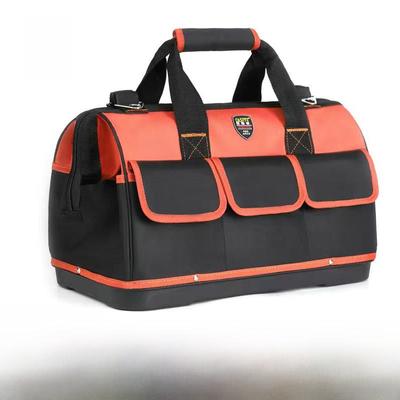 Robuste & langlebige große Canvas-Elektrikerwerkzeugtasche für Holzbearbeitung, multifunktionales & diagonales Design für Männer