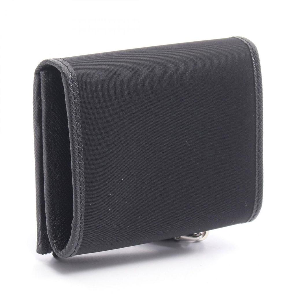 Used Prada PRADA Bi-fold Wallet Re-Nylon 2MC1282DMHF0002 Nylon Saffiano Leather Wallet Women's New