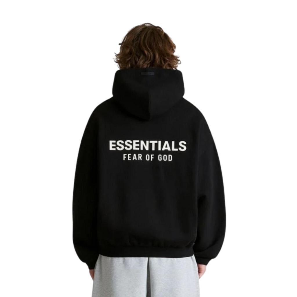 Hoodie Fear of God Essentials Fleece FW24 Black