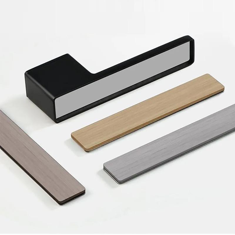 (1 Set) Cream Style Minimalist Magnetic Ecological Door Lock  Home Indoor Bedroom Door Handle One Line Lock Hardware Accessories