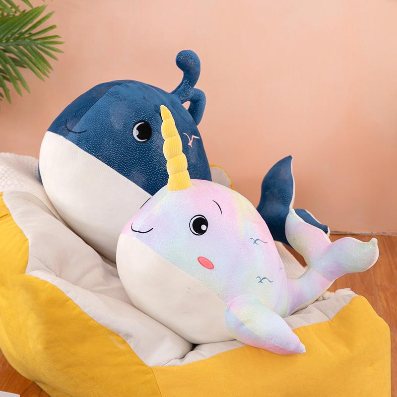 Narwhale Plush Toys Marine Animal Series Doll Doll Doll Pillow Birthday Gift