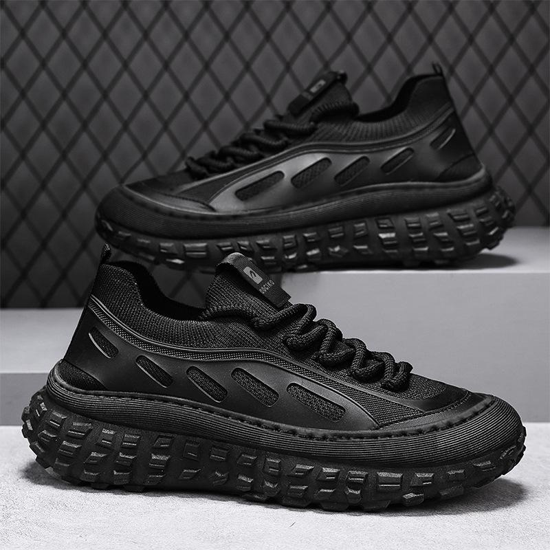 Herrenschuhe 2025 neue Sommer atmungsaktive Mesh-Schuhe Herren Sport und Freizeit trendige Schuhe Mode dicksohlige erhöhende Dad-Schuhe