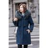 Winter Jacket Women Parka Clothes Long Coat Wool Liner Hooded Jacket Fur Collar Thick Warm Snow Wear Padded Parka
