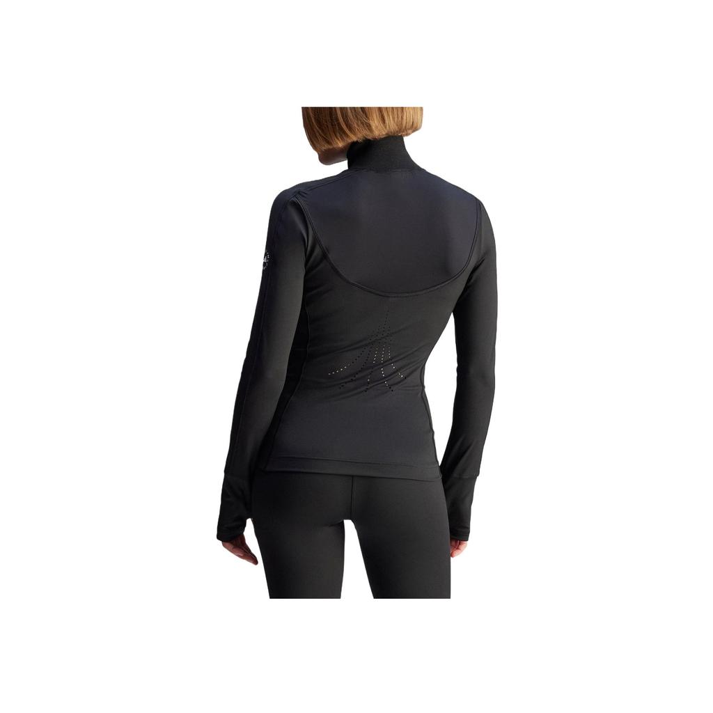 adidas Asmcaeroready Tpr Mid Elastic Comfortable Quick-Dry Stand Collar Long Sleeve Jacket Women Jacket Black JF3794