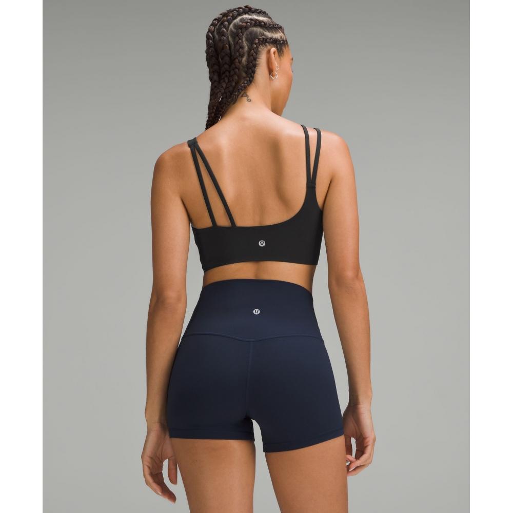 Lululemon Soft Foam Cup Asymmetrical Bra  Light Support  D DD Cup Black