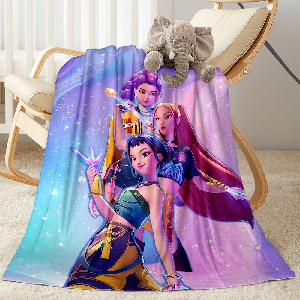 Colorful Fashion Friends Blanket Durable Comfort Perfect for Couch Bed Office Chair All-Season Use Stylish Decor