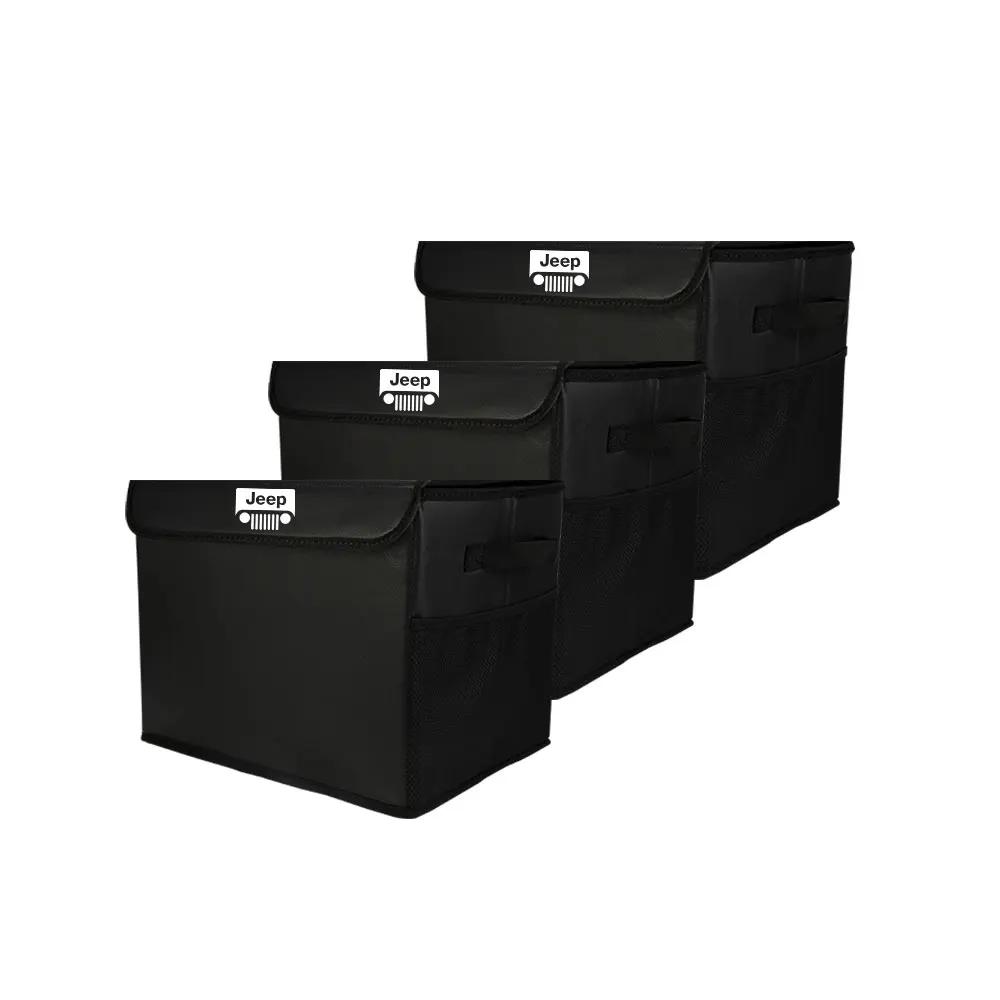 Für Jeep Großes Auto Kofferraum Aufbewahrungsbox Weiches Filz Organizer Zubehör Für Jeep Grand Cherokee Wrangler Renegaed Compass Patrio