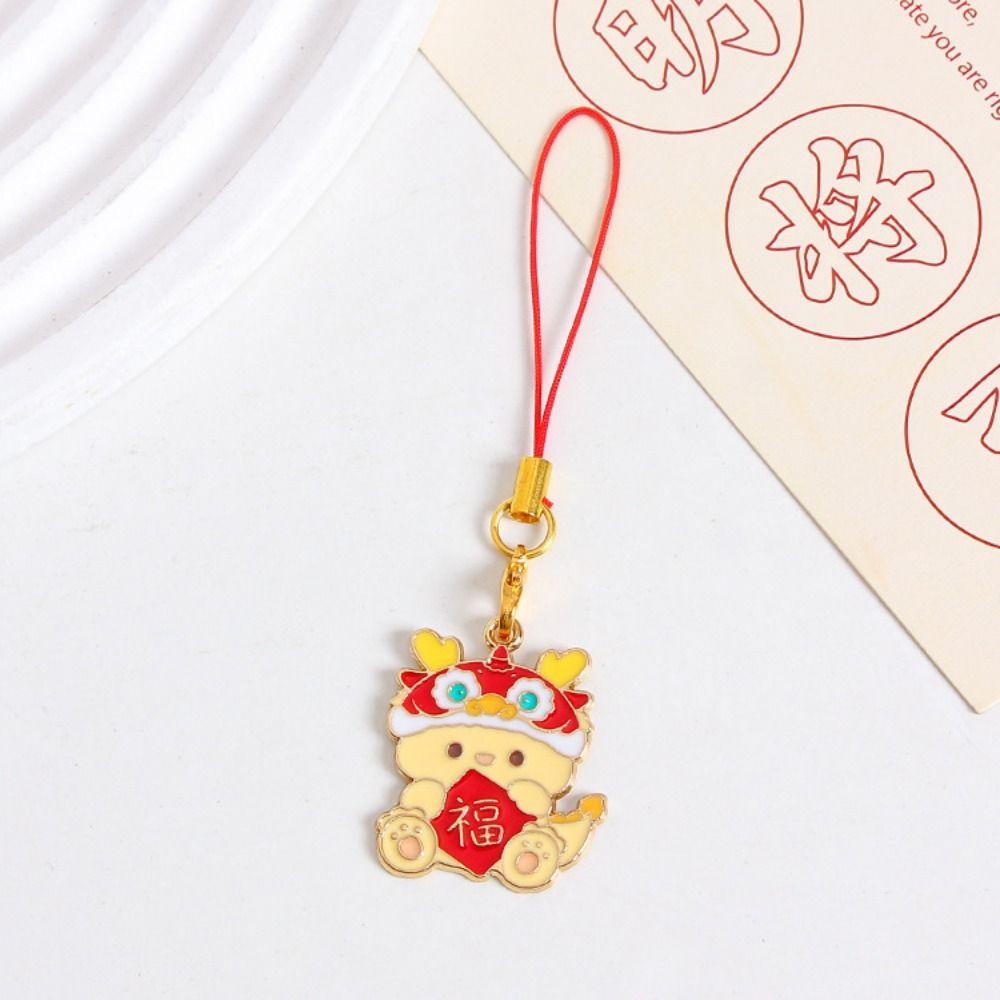 Chinese Dragon Year Phone Charm Zodiac Dragon Phone Lanyard  New Year Gift