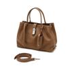 Daks Brown Cowhide Tote Bag With Buckle Decoration Dcba6f172w2
