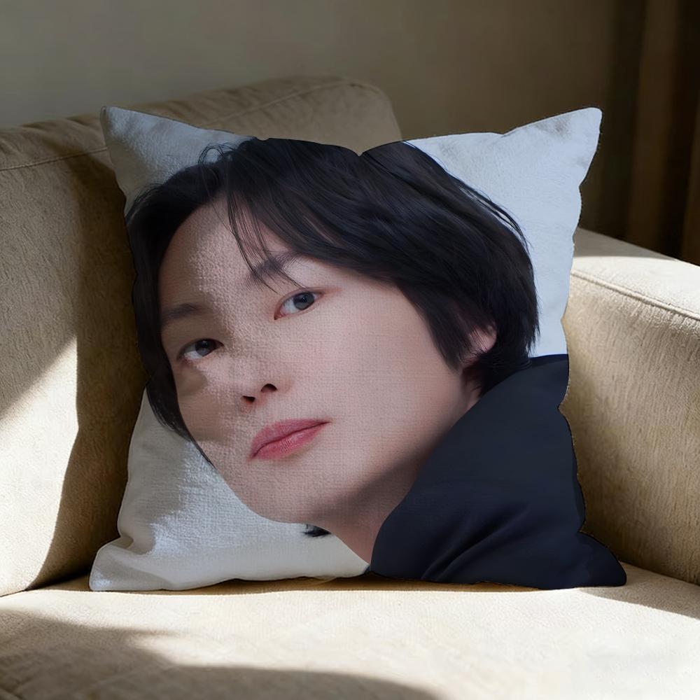 Roh J-Jae-Won Actor Pillow Case Linen Pillow Covers Cover For Couch Living Room Bench Patio Floor Linen Home Decor