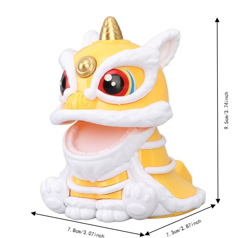 ABS Solar Nodding Lion Car Ornament Sunlight Swing Car Statue Automotive Desktop Figurine