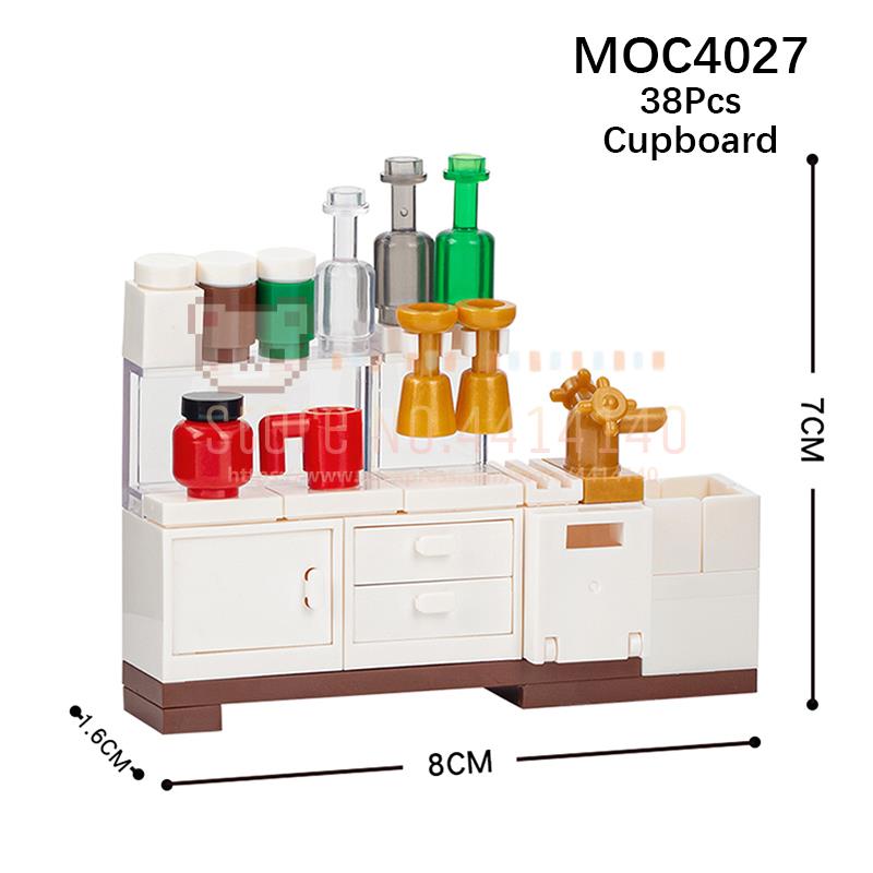 

Мебель для дома MOC Строительные блоки Городская сцена Сделай сам Кухня Кровать Диван Туалет Ванна Модель Украшение Сборка Кирпичики Игрушки Для Детей