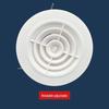 Silent Ceiling-Mounted Air Vent with Soundproof and Low Noise ABS Design
