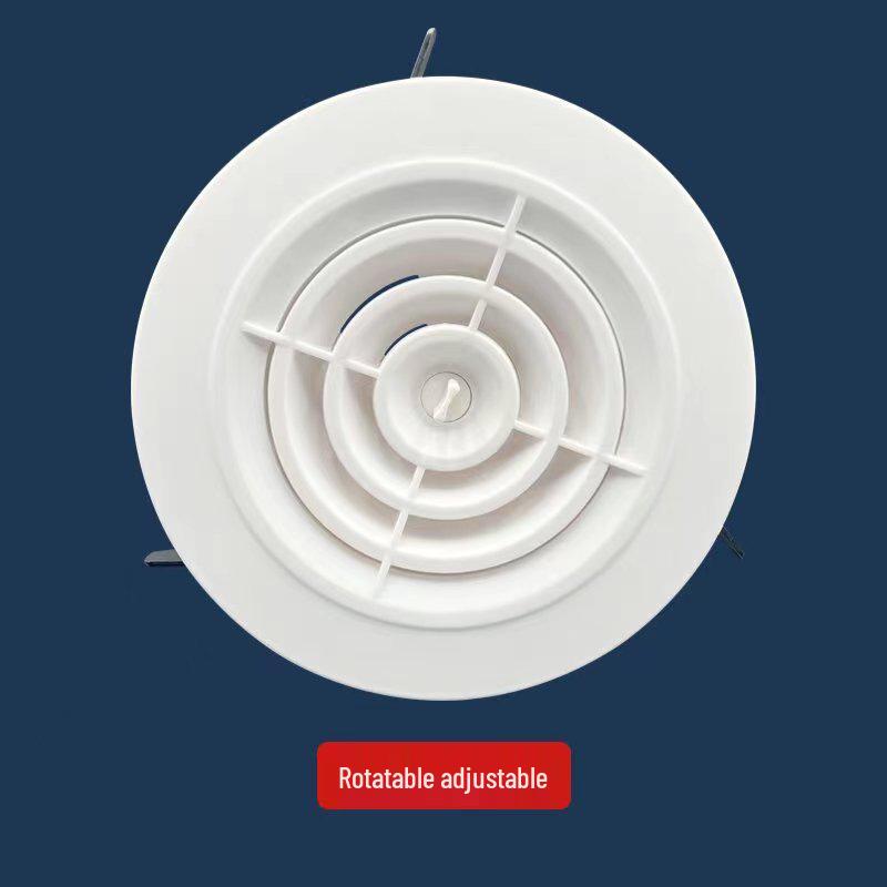 Silent Ceiling-Mounted Air Vent with Soundproof and Low Noise ABS Design
