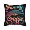 Family Cruise Pillow Covers Printed Cushion Cover Decoration Making Memories Together Pillow Case Cover Home MultiSize