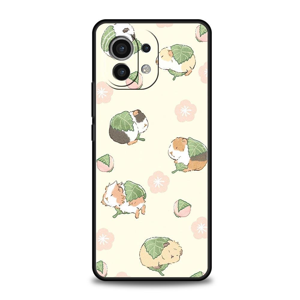 Animal Guinea Pig Cavy Cute Phone Case For Xiaomi Mi 15 14 13 12 11 Lite 14T 13T 12T 11T Pro Poco X7 X6 X5 X3 Pro F6 F5 F4 Cover