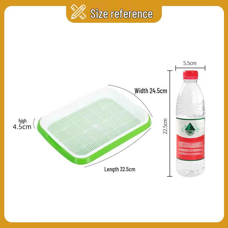 Hydroponic Sprouting Seedling Tray (2-Pack)