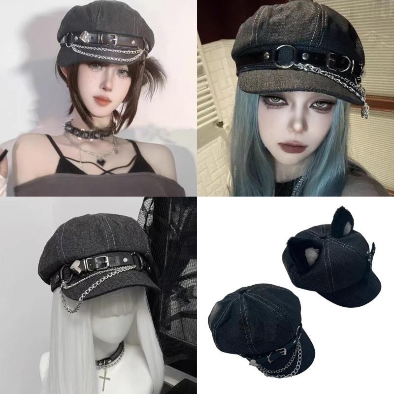Newsboys Octagonal Hat Women Girl Korean Beret Hat Outdoor Photo Caps Dome Caps Popular Shopping Streetwear Hat