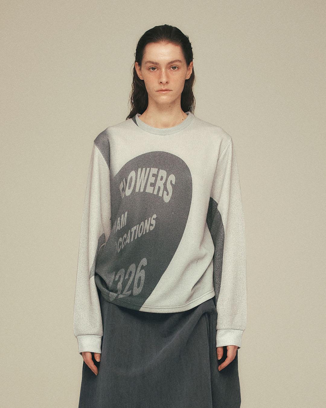 Seen Printing Knit Long Sleeve (Number)