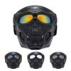 Radfahren Farbige Brille Motorrad Totenkopf Skelett Maske Winddichte Vollgesichtsmaske Paintball Spiel Taktischer Schutz Helmmaske
