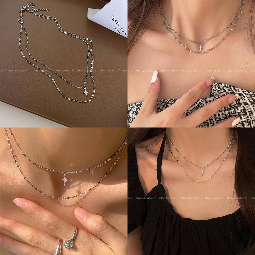 2022 New Arrival European And American Titanium Steel Necklace For Women Cool And Minimalist Lock Clavicle Chain