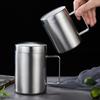 With Handle Water Tumbler Cup Stainless Steel Milk Tea Cups Durable Tumbler Jug Office Home