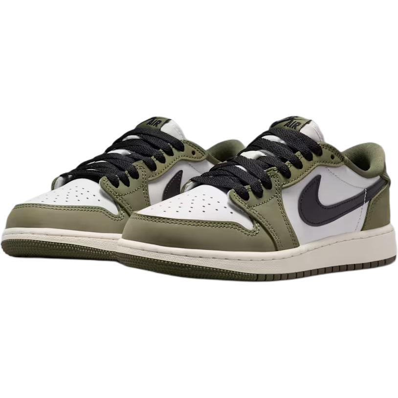 (GS) Air Jordan 1 Retro Low OG 'Medium Olive' Kids' HQ6999-200