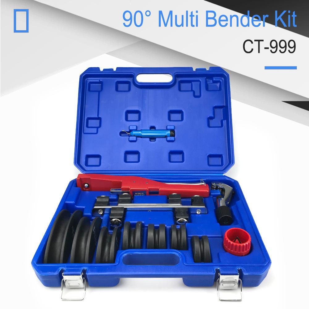 6-22mm Manual Tube Bender Kit CT-999, Copper Pipe Bender with Nylon Dies & Tube Cutter 6-22mm