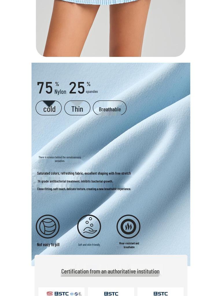 Alo Sco Grenzüberschreitender Schmal geschnittener Antibakterieller Golfrock & Tennisrock mit Anti-Exposure Yoga-Shorts.