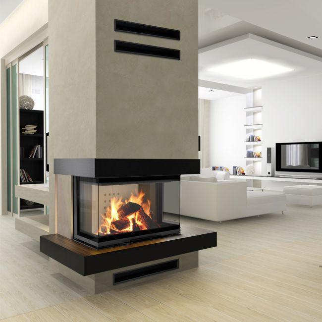 Smart steel fireplace KRATKI NBC 680/280 7 kW Ø 160 Lift-up MSK