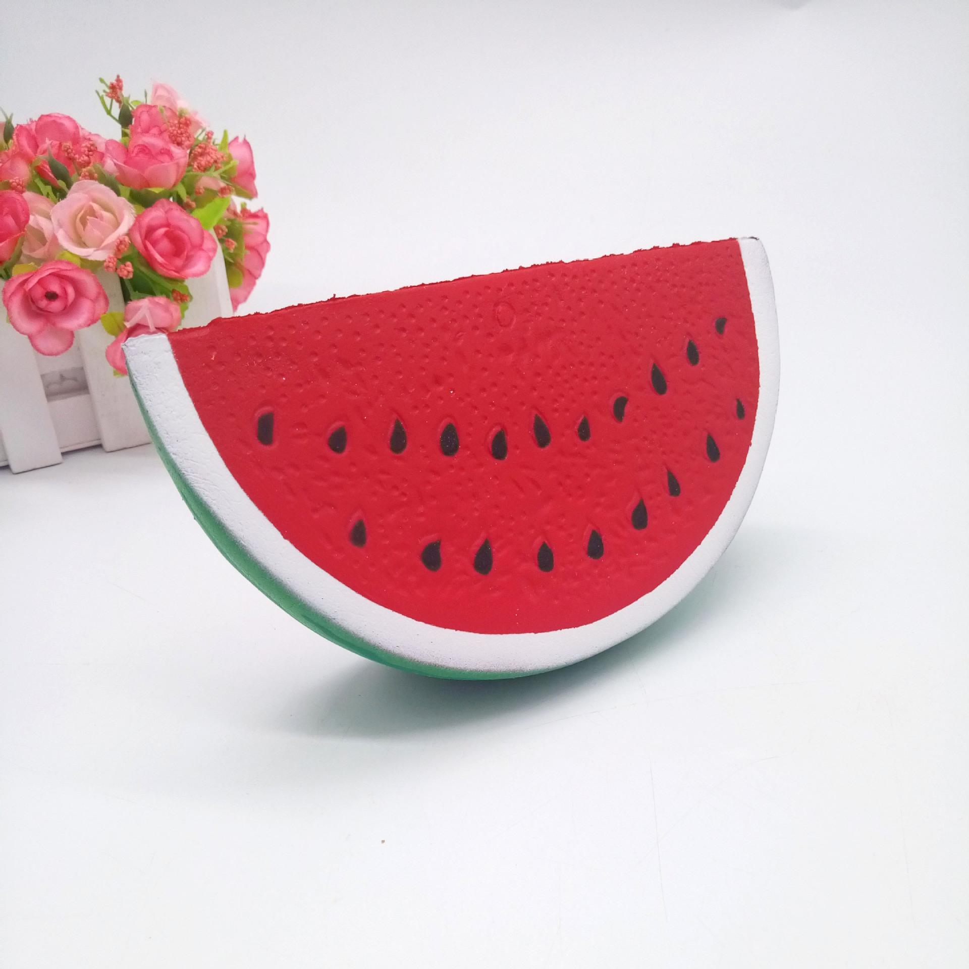 

Slow Rebound Watermelon Decompression Toy Reduce Anxiety Squeeze Doll Fruit