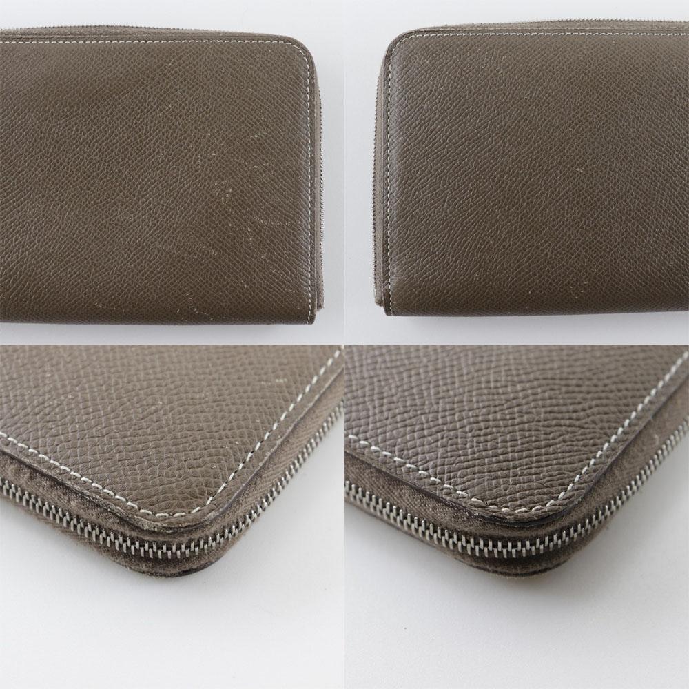 HERMES Azap Long Silk Inn Purse Etope Epsom/silk Women Used