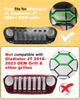 White LED Grille Lights for Jeep Wrangler JL Wrangler JL Front Grille Trim 2024-2025, Accessories,