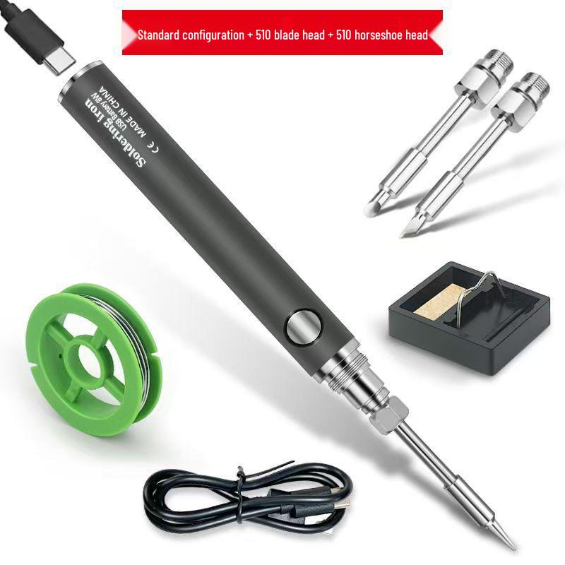 8W USB Portable Wireless Soldering Iron Pen - Electric Spot Welding Tool for Household Use