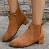 Anti-slip Shoes - New Style, Mid-heel, Short Boot, Large Size Devotion