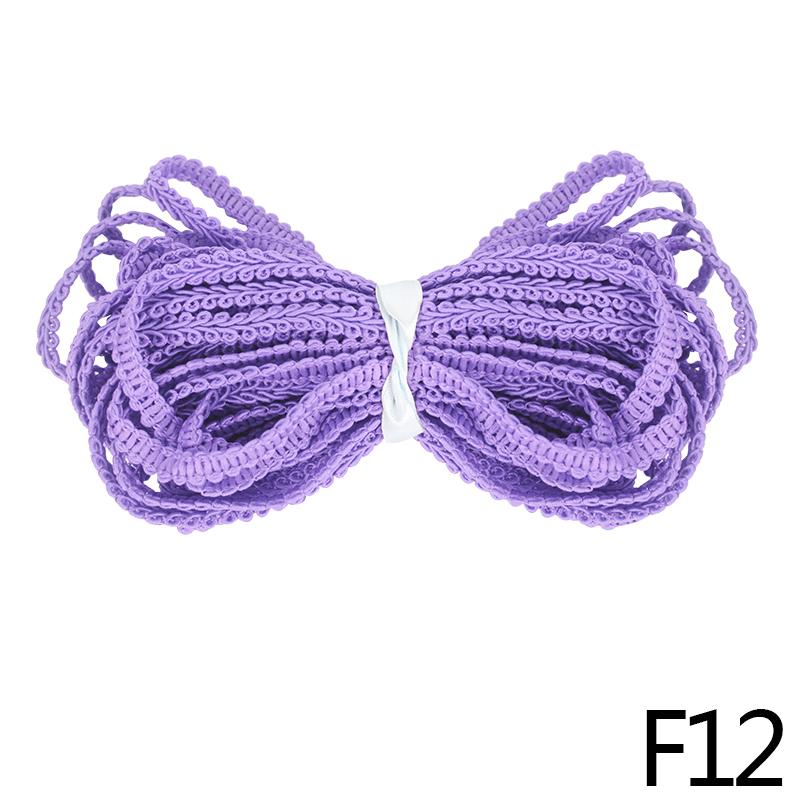 

10 метров 8 мм Многоцветная плетеная швейная кружевная отделочная лента для DIY поделок, украшения дома и вечеринок, тканевая тесьма для свадебных аксессуаров 10m