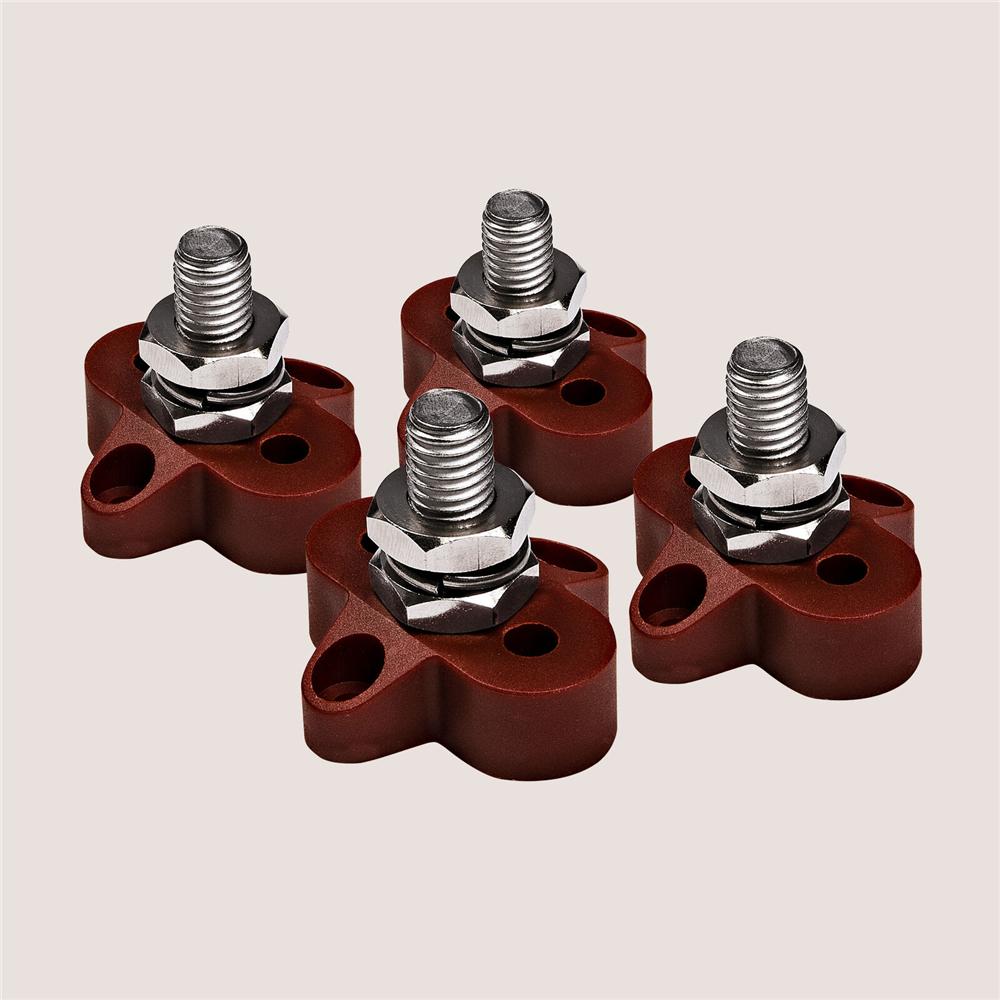 4pc Insulated Battery Distribution Terminal Stud Jumper Post Marine Car Bus Boat