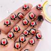 50ks Colorful Resin Mini Kawaii Heart Penguin Art Nail Flatback Drahostone Nášivka DIY Bow Scrapbook Dekor Příslušenství Řemesla