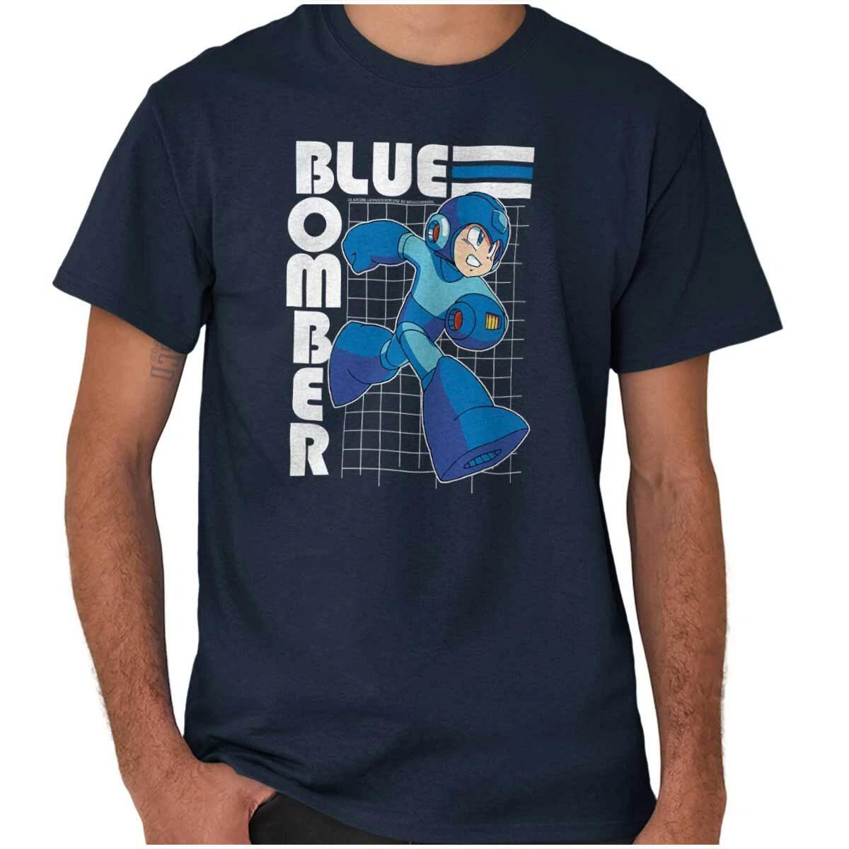 Mega Man Video Game Blue Bomber Graphic T Shirt Men or Women M