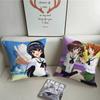 GIRLS Und PANZER Classic Pillow Case Sofa Decorative Home Double-sided Printing Short Plush Cushion Pillow Cover Holiday Gift