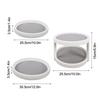 360° Rotating Spice Turntable - Non-Slip Organizer Tray for Kitchen Cabinets (Space-Saving)