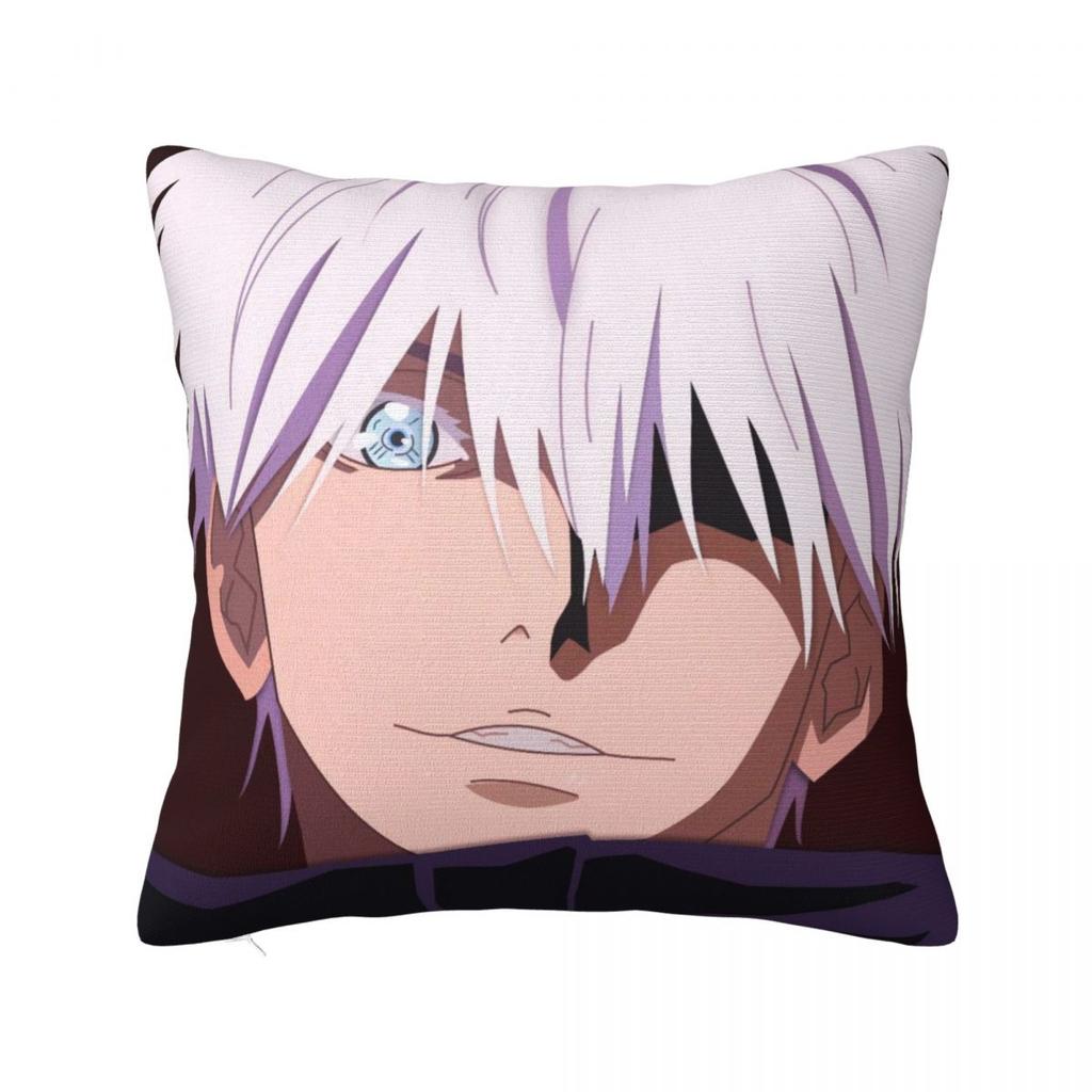 Gojo Jujutsu Kaisen Pillow Case Cushion Cover Soft Graphic Pillow Cover Funny Pillowcases For Sofa Home Decoration