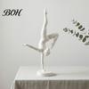 Elegant Dance Lover Gifts 3D Printed Rhythmic Gymnastics Figurine, Modern Minimalist Art Sculpture, Home Office Desk Ornaments Handstand Ballet