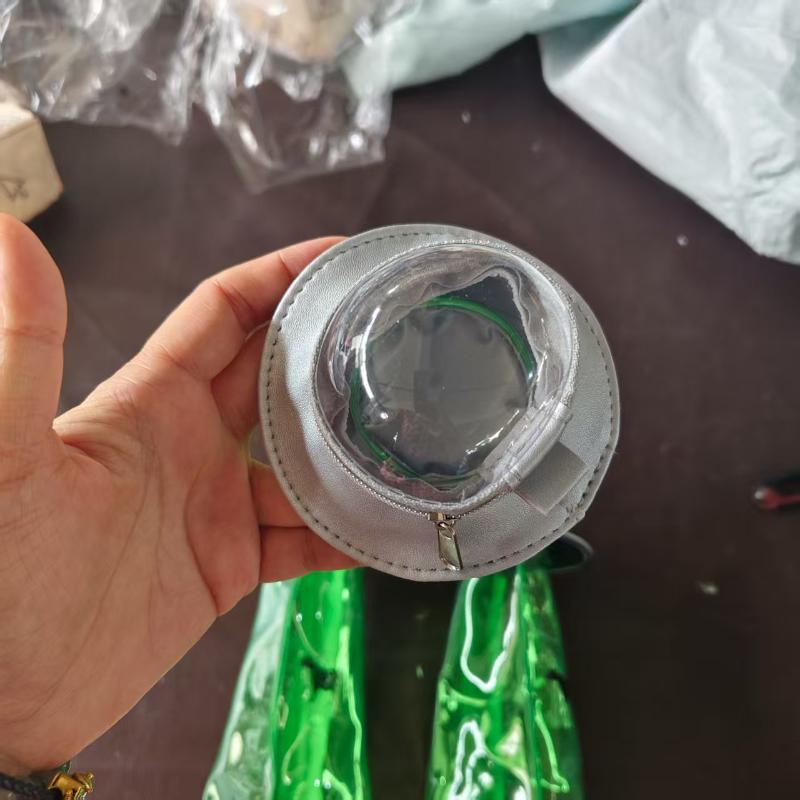1Pcs Student Transparent Large Capacity Stationery Bag New Japanese Ufo Pencil Case Funny Doll Storage Bag Gift