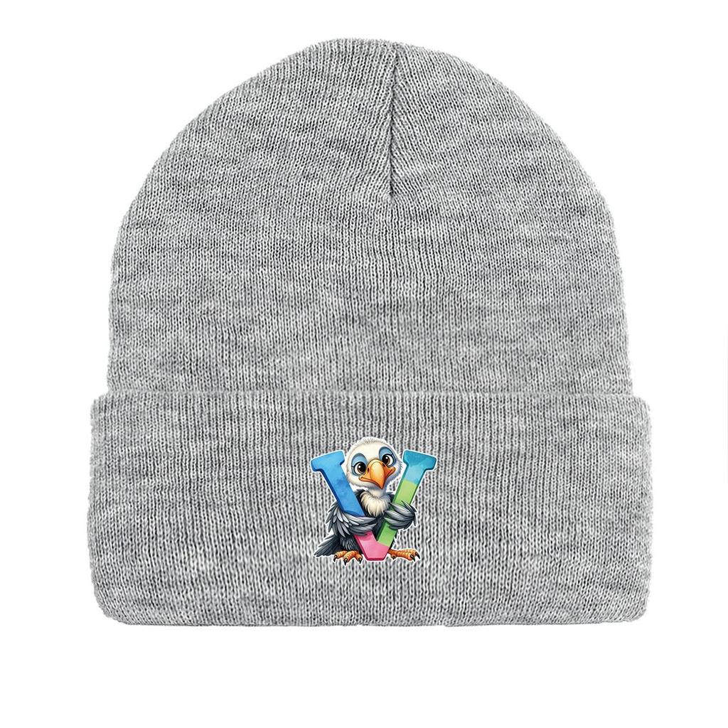 1pc, Alphabet A to Z and Animals Print Knitted Cap Beanie, 260 Knit Hats to Choose, for Men And Women